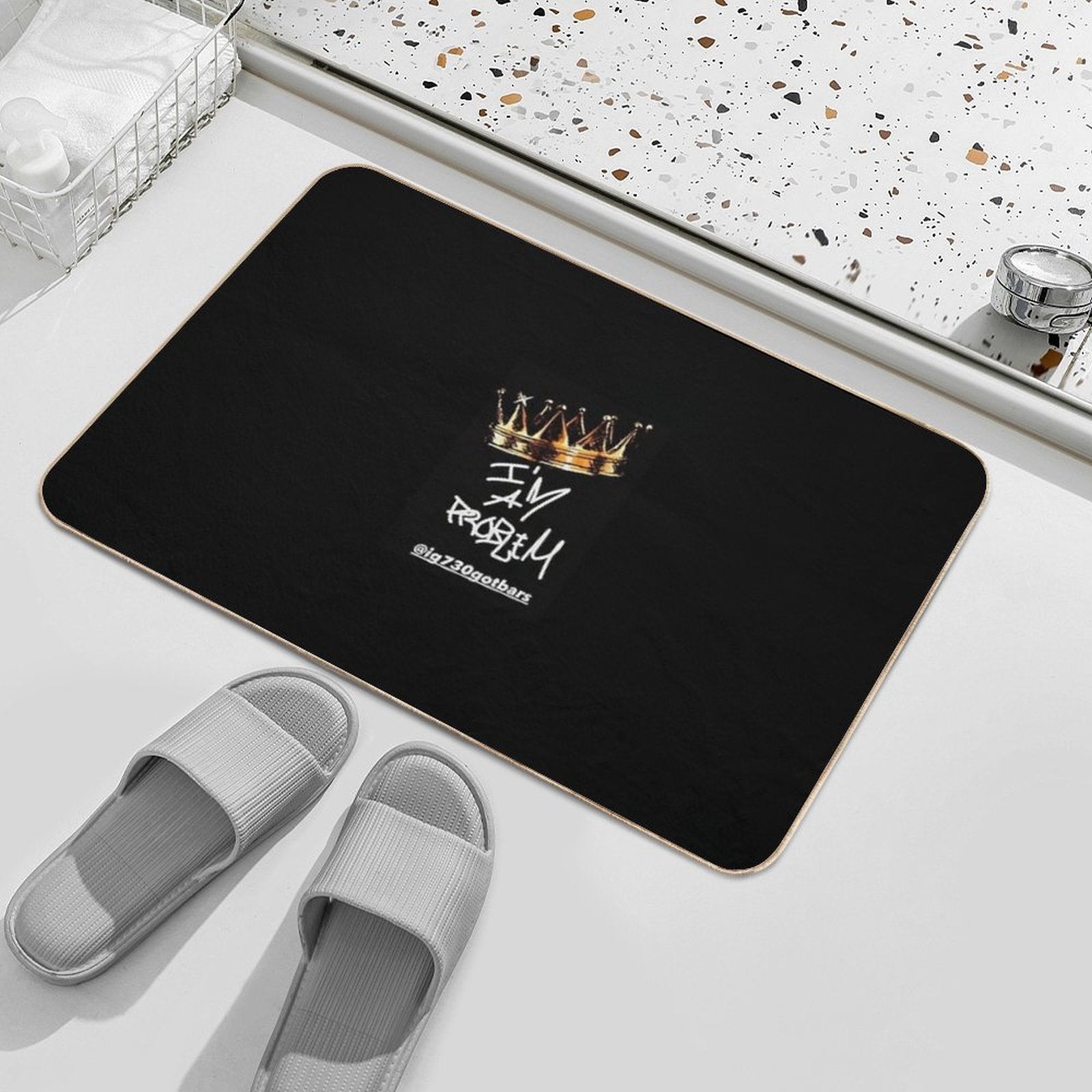 I'm A Problem King  High-Traffic Bath Mat