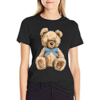 Teddy Bear Preppy Aesthetic Cute Gifts Forns Coquette  Slim-fit Cut T-Shirt