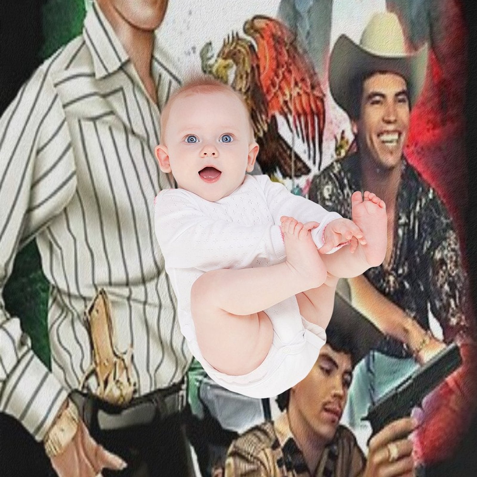 Chalino Mexican Singer #07 Shrink-resistant Throw Blanket