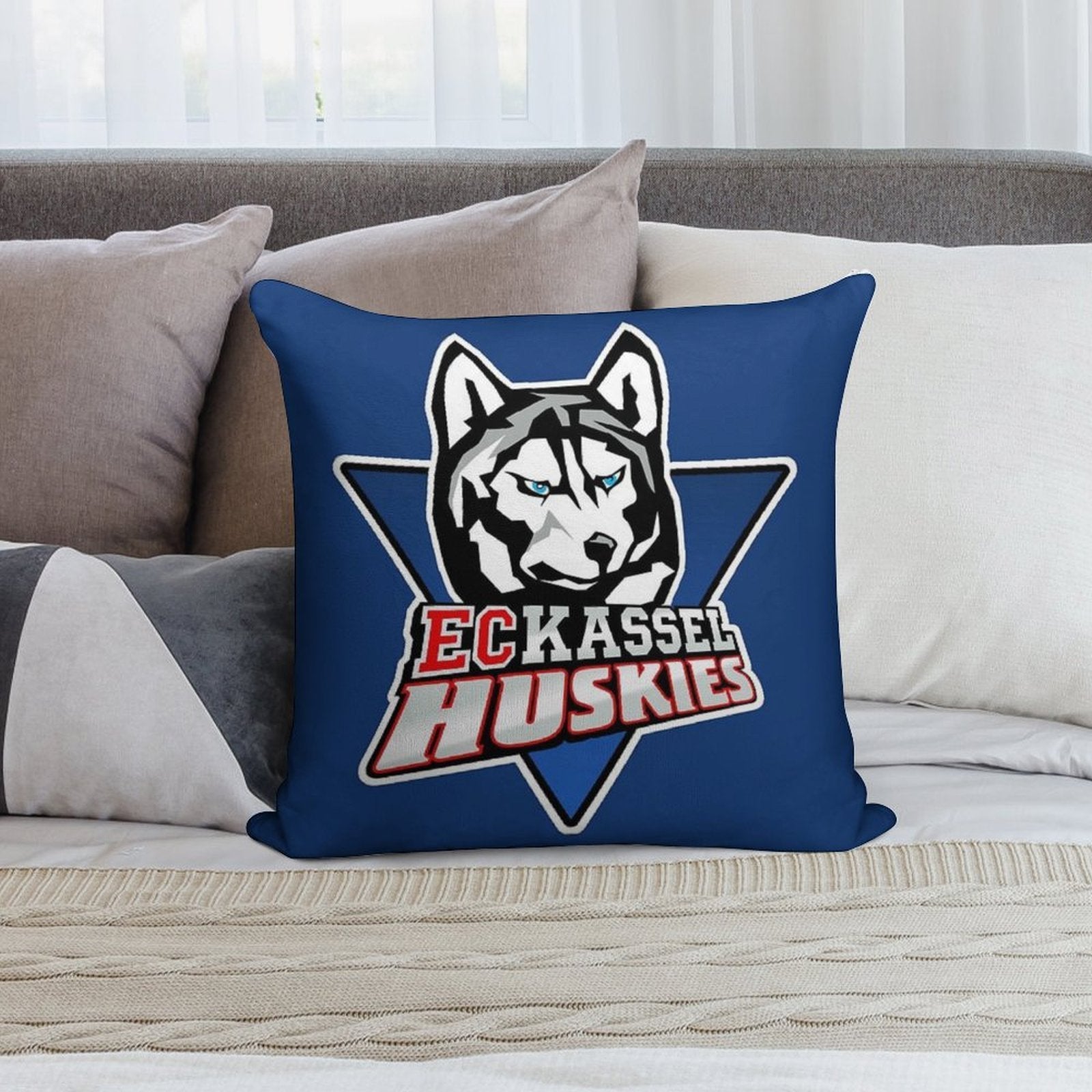 Kassel Huskies Soft Fade-Resistant Throw Pillow