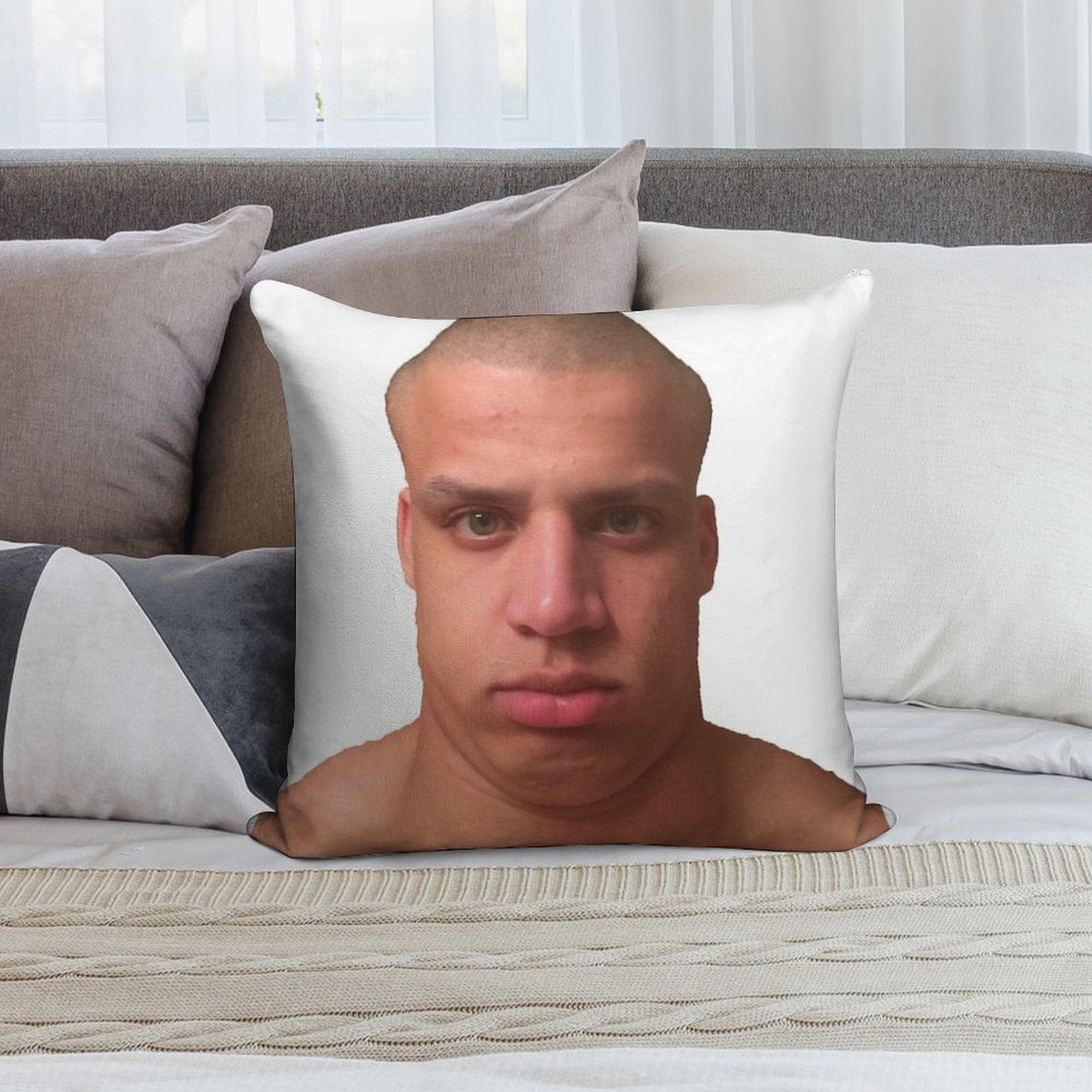 Tyler1 Selfie Soft Luxury Feel Throw Pillow
