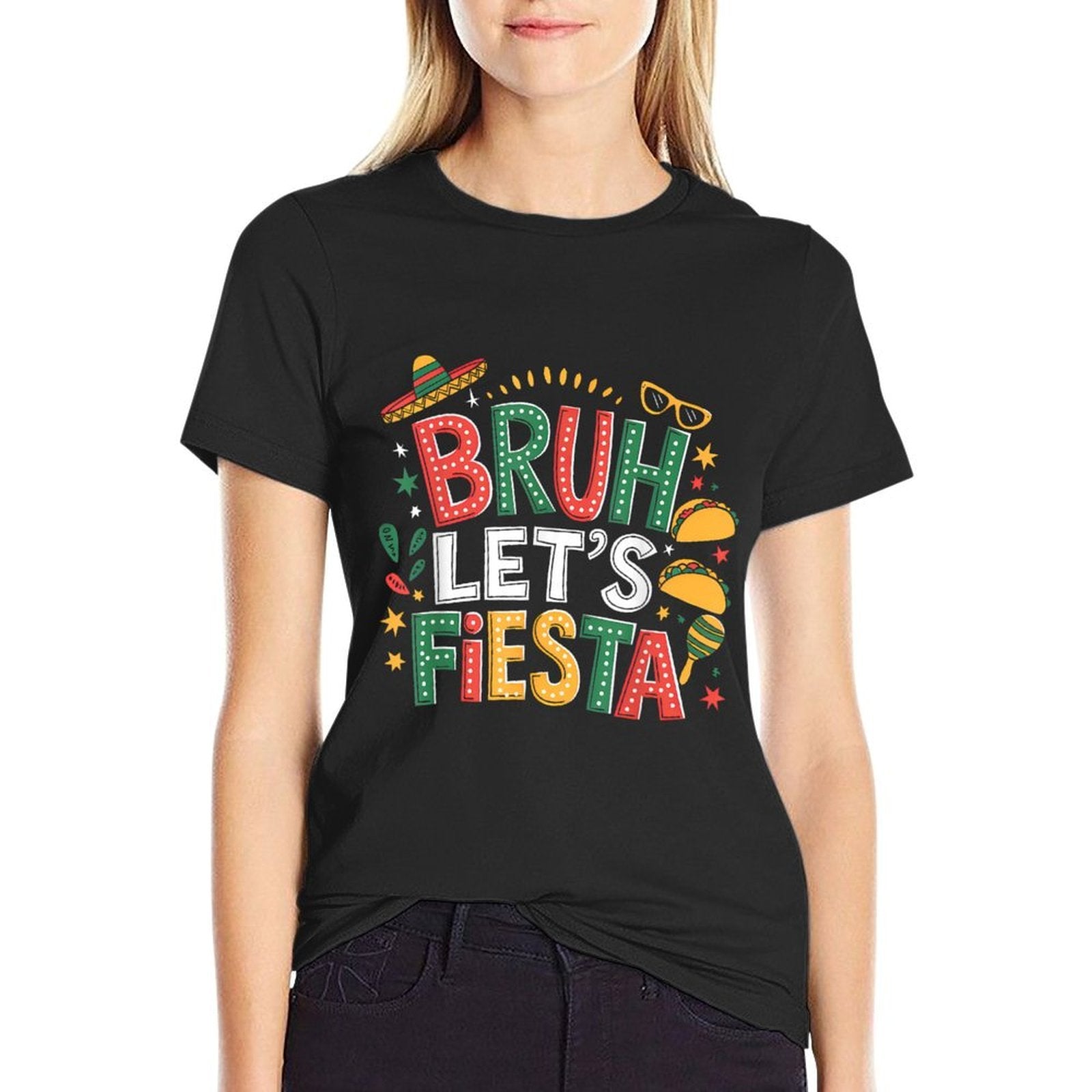 Bruh Lets Fiesta Cinco De Mayo Mexican Party Men Women Kids  Affordable Price T-Shirt