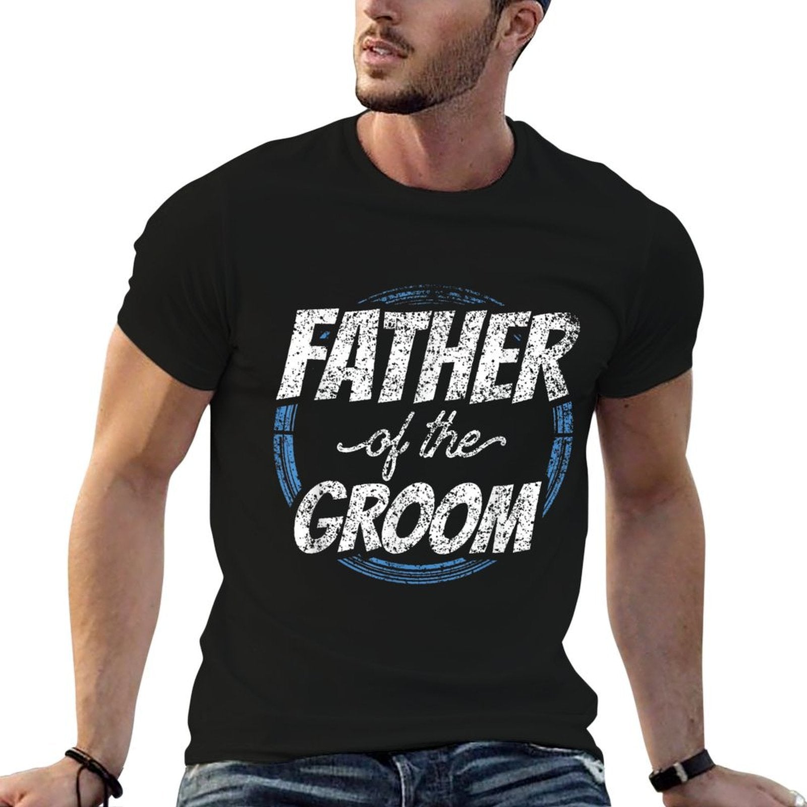 Father Of The Groom Bachelor Party Wedding Dad Daddy  Summer-ready Fabric T-Shirt