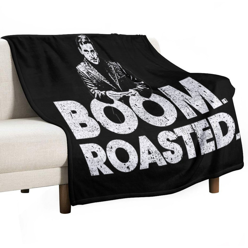 Boom. Roasted. - Michael Scott Eco-conscious Throw Blanket