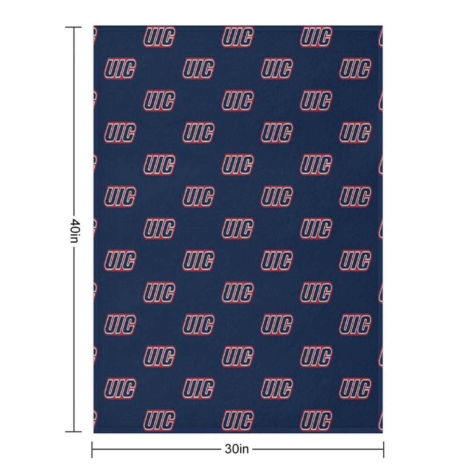 The Flames Wordmark Icon Durable Throw Blanket