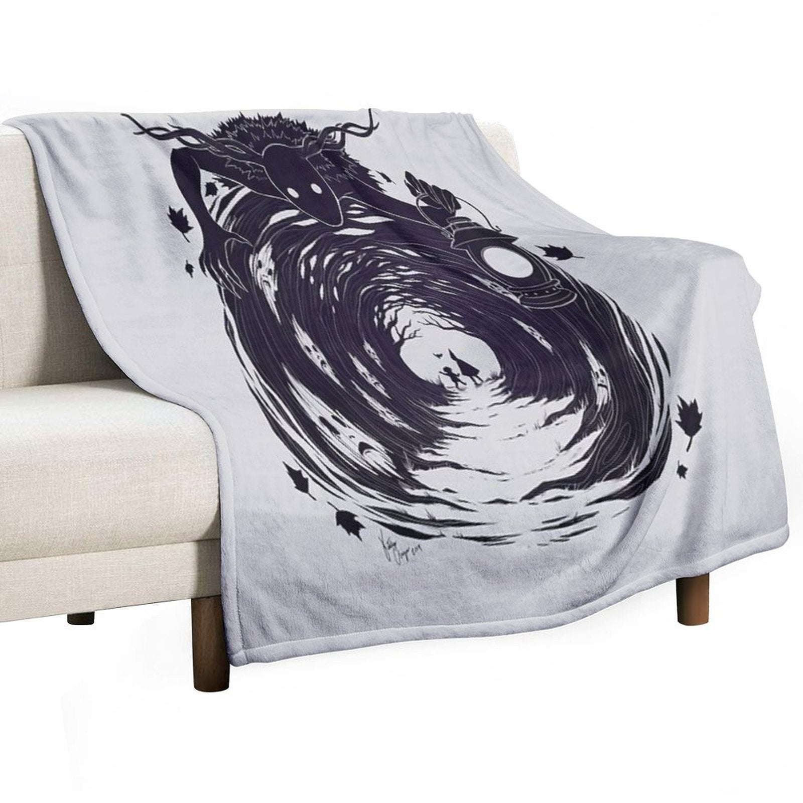 OtGW If You Go Into The Woods at Night... Plush Throw Blanket