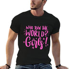 Who Run The World Girl Power  Wrinkle-resistant T-Shirt