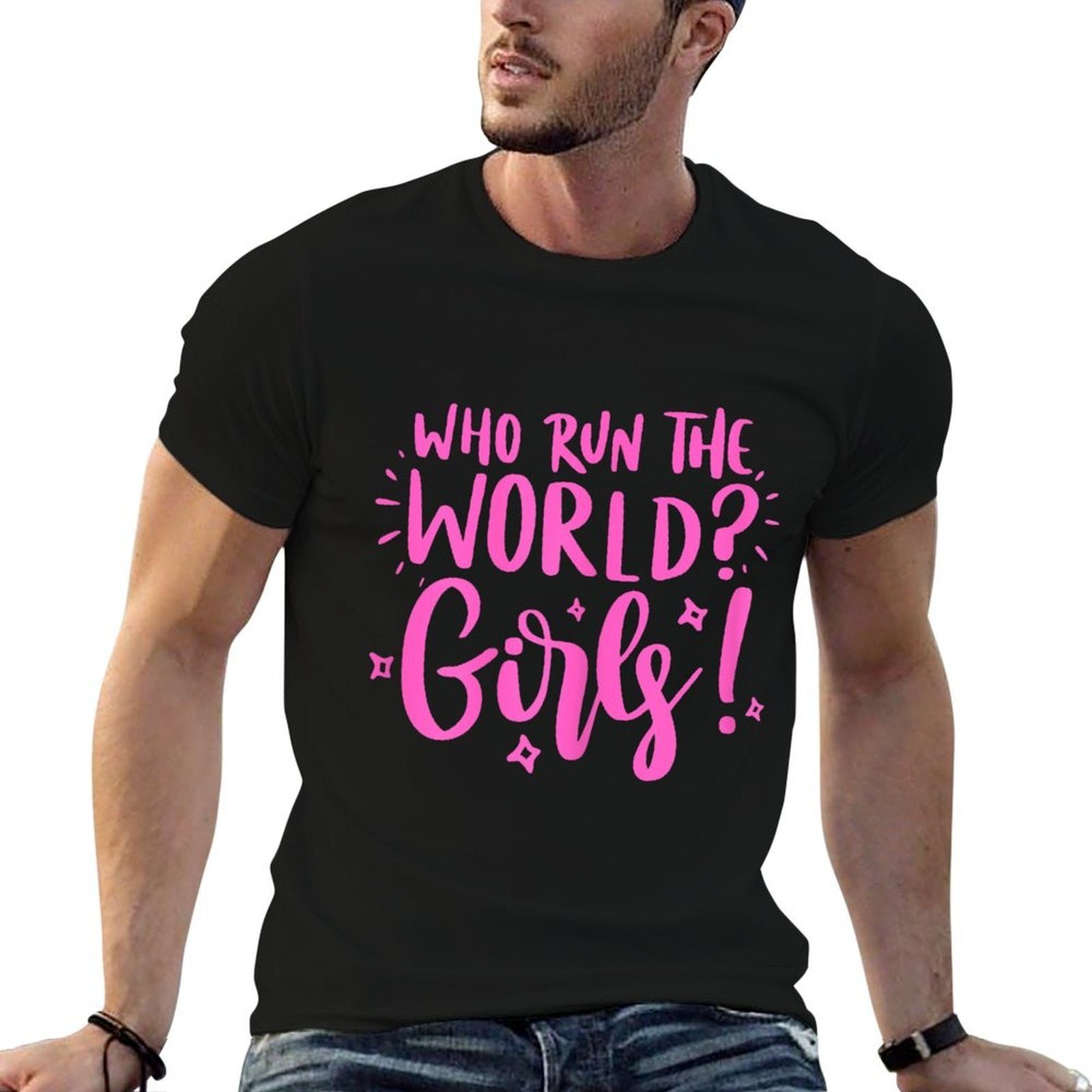 Who Run The World Girl Power  Wrinkle-resistant T-Shirt