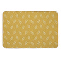 Simple Leaf (marigold)  Fade-Resistant Bath Mat