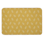 Simple Leaf (marigold)  Fade-Resistant Bath Mat