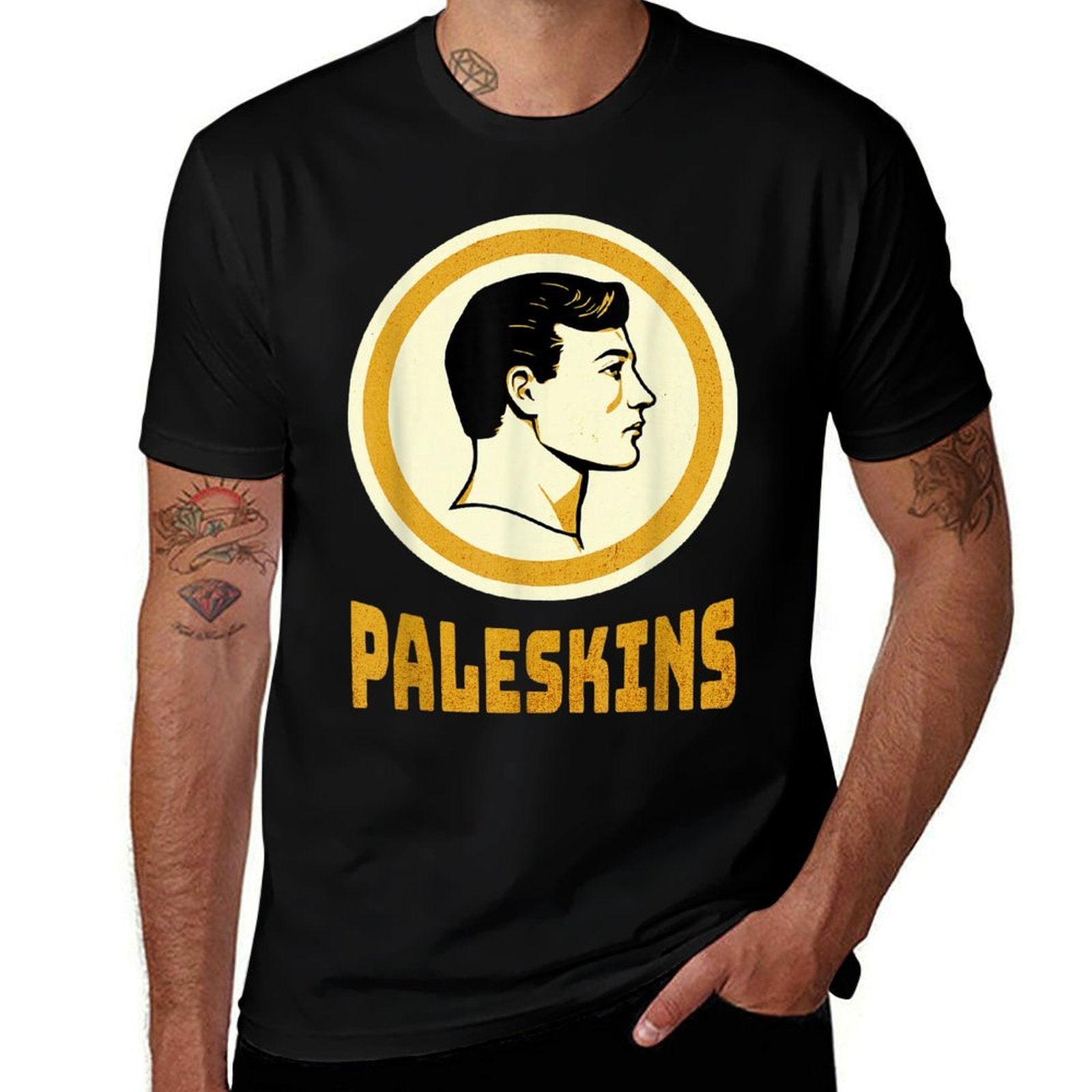 Funny Paleskins Funny Vintage Caucasian Pride Comfortable T-Shirt