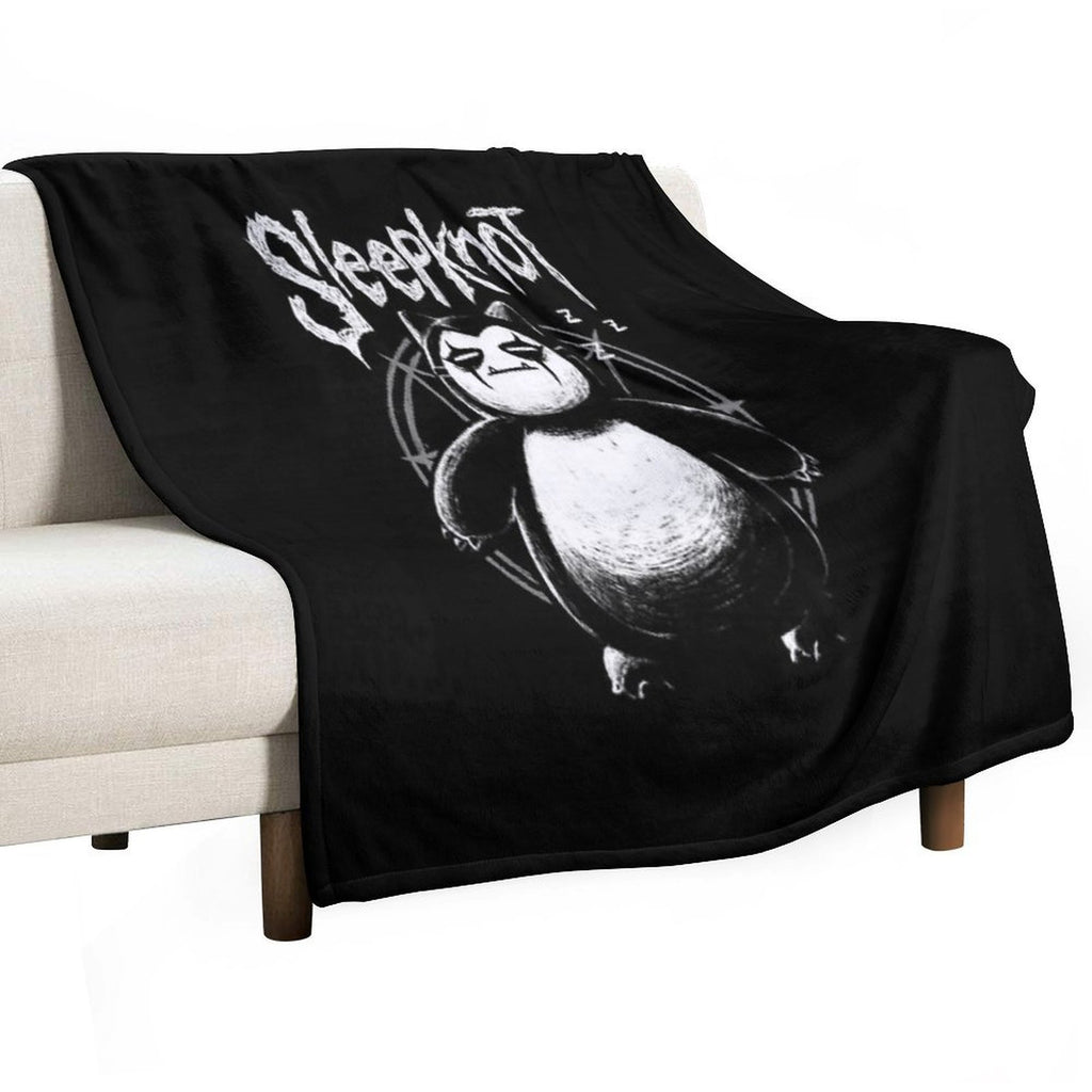Funny Creature Video Game - Slipknot Metal Music Travel-friendly Throw Blanket
