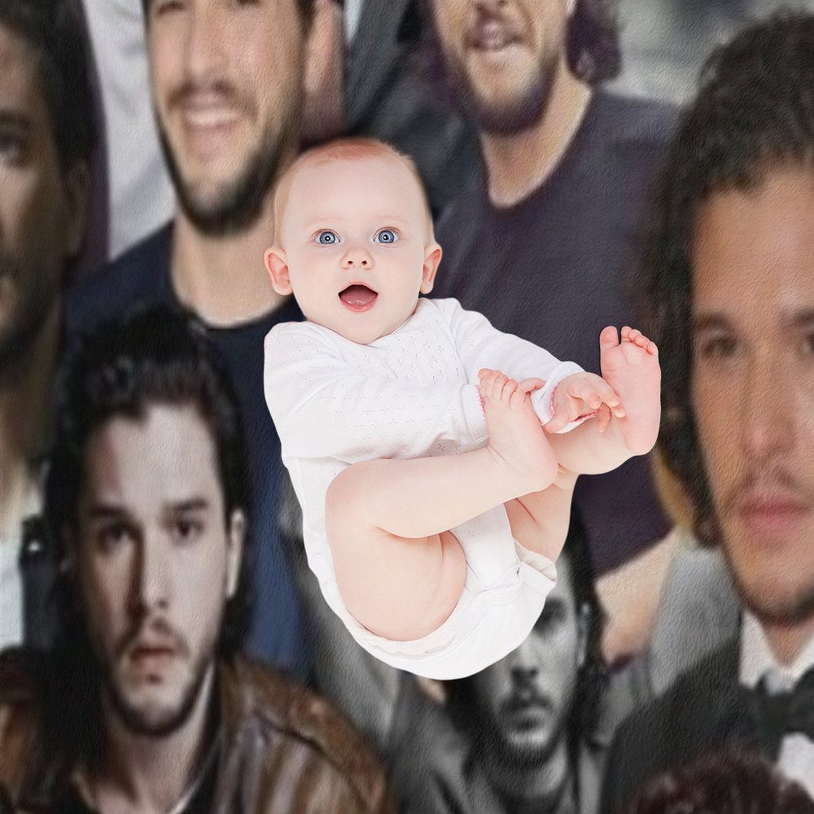 Kit Harington Collage Comfort Throw Blanket