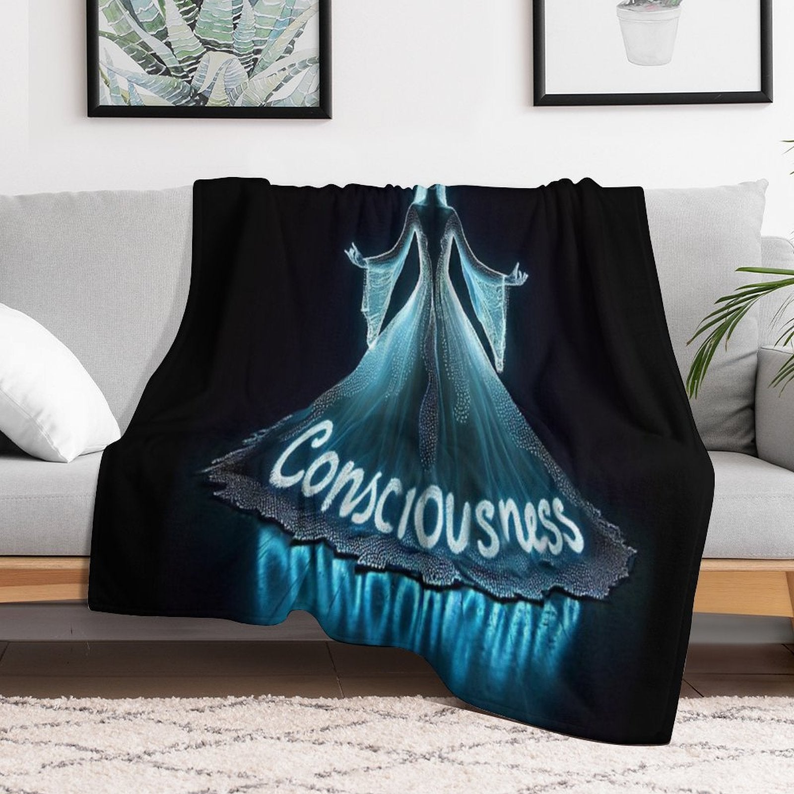 Full Consciousness Eco-conscious Throw Blanket