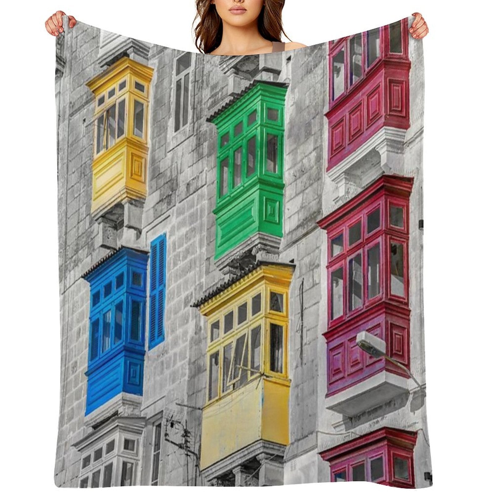 Maltese House Travel-friendly Throw Blanket