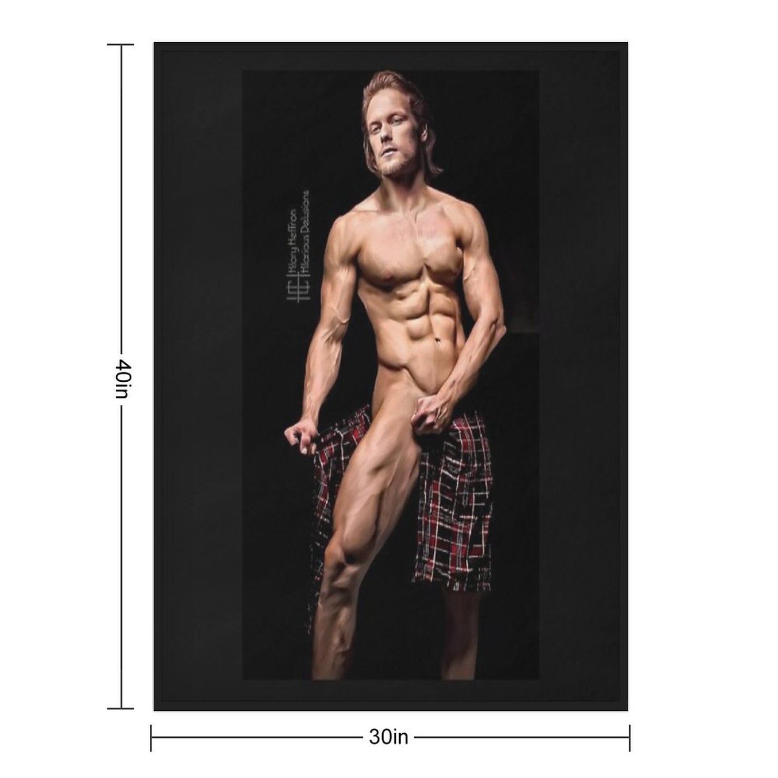 Sam Heughan Anti-pilling Throw Blanket