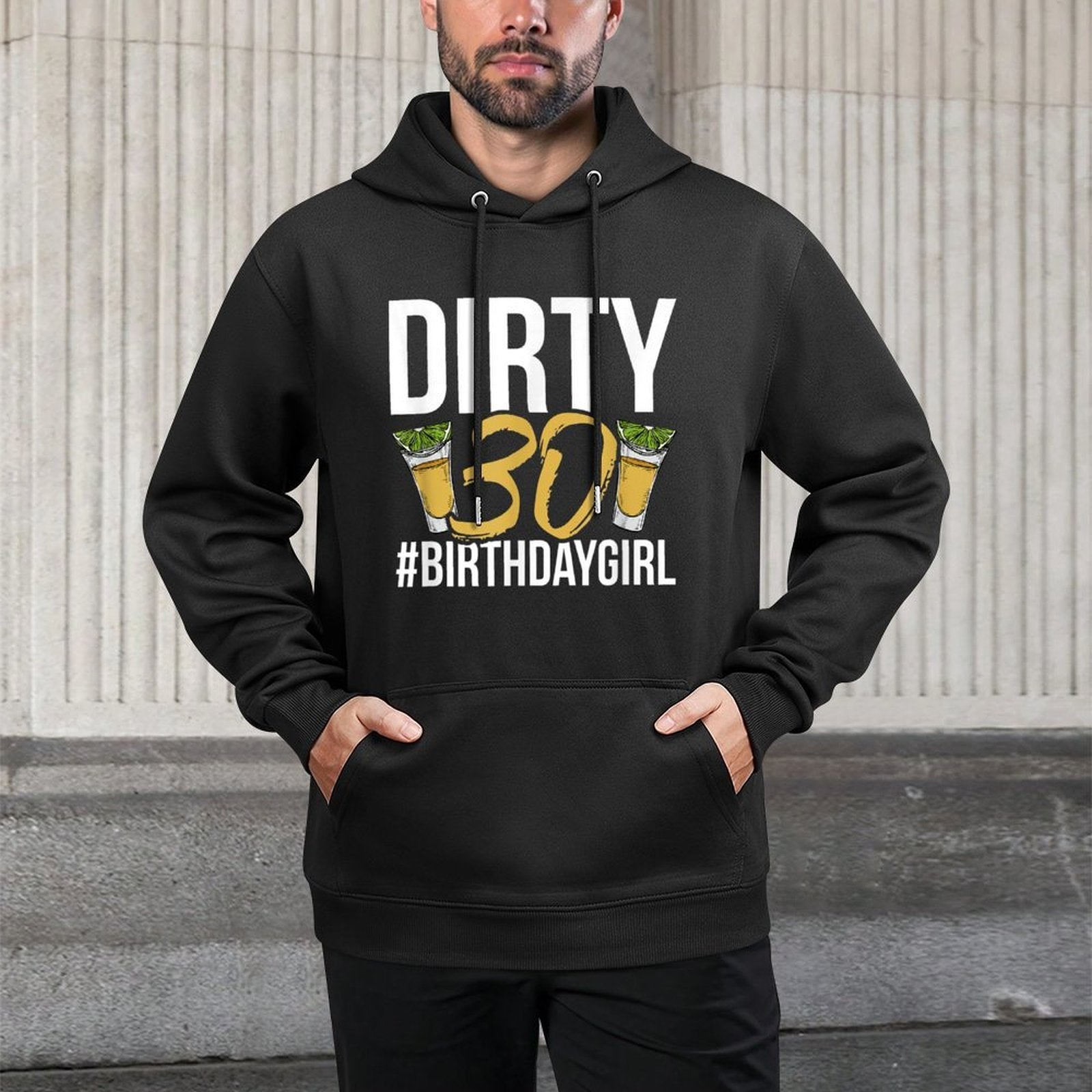 Dirty 30 Women's 30th Birthday Colorfast Hoodie