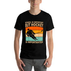 Funny Hockey Art For Boys Men Womenns Kids Ice Hockey  Durable T-Shirt
