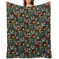 Polish Folk Roosters Versatility Throw Blanket