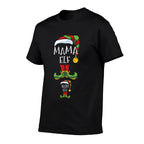 Mama And Baby Elf Pregnancy Matching Family Christmas  Classic T-Shirt