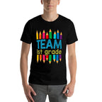 Team First Grade Back To School 1st Grade Teacher Student  High-quality Stitching T-Shirt
