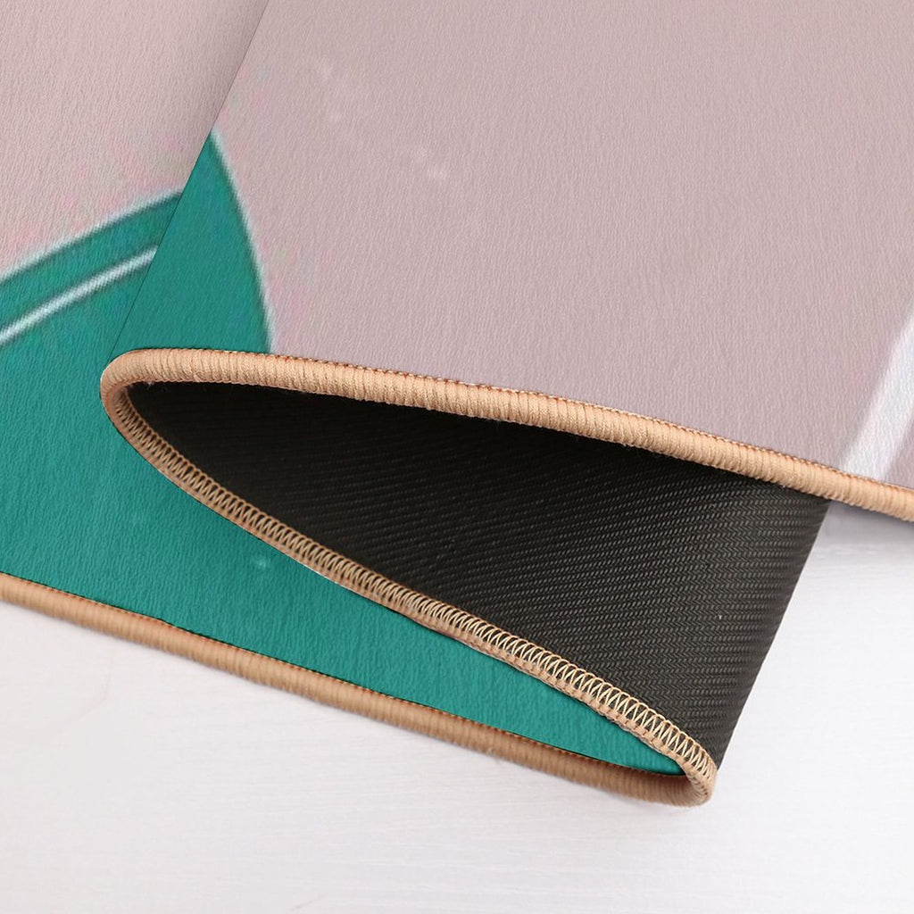 Minimal Shapes Forms Pattern  Eco-Friendly Bath Mat