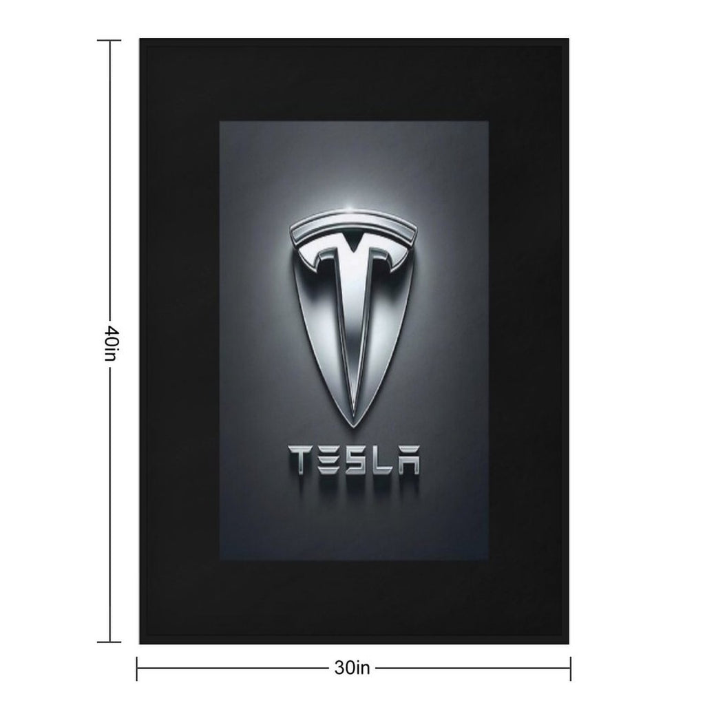 Tesla Logo All-season Throw Blanket