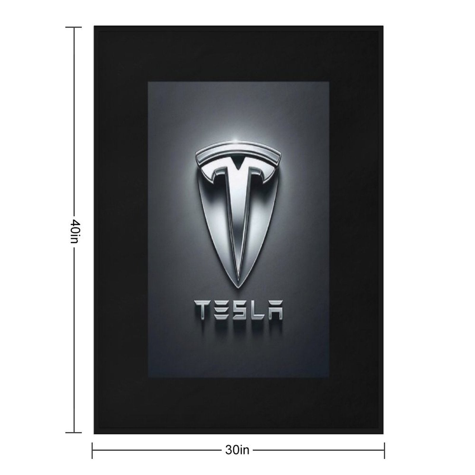Tesla Logo All-season Throw Blanket