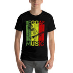 Reggae Music Jamaica Guitar Rastafari Rasta Gift  Quick-drying T-Shirt