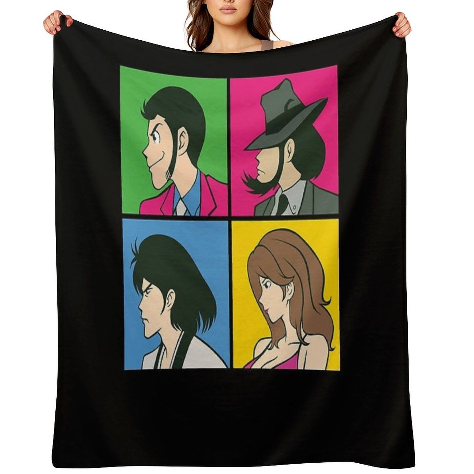 213 Lupin 4square Durable Throw Blanket