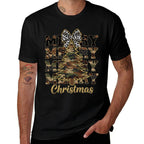 Camo Merry Christmas Camouflage Christmas Tree  Stretchy T-Shirt