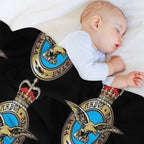 Royal Air Force Badge Sustainable Throw Blanket