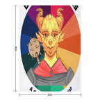 Dragonborn Paladin Gina Promo Black Comfort Throw Blanket