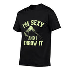 Funny Axe Throwing Art For Men Women Ax Thrower Axe Throwing  Breathable T-Shirt