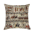 Tapisserie Bayeux - The Bayeux Tapestry Soft Decorative Cover Throw Pillow