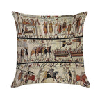 Tapisserie Bayeux - The Bayeux Tapestry Soft Decorative Cover Throw Pillow