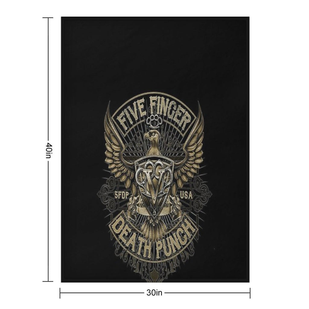 5FDP - Iron Skull Sustainable Throw Blanket