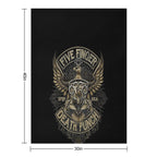 5FDP - Iron Skull Sustainable Throw Blanket