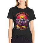 Vintage Reno Nevada Sunset Skyline Cityscape  Versatile T-Shirt