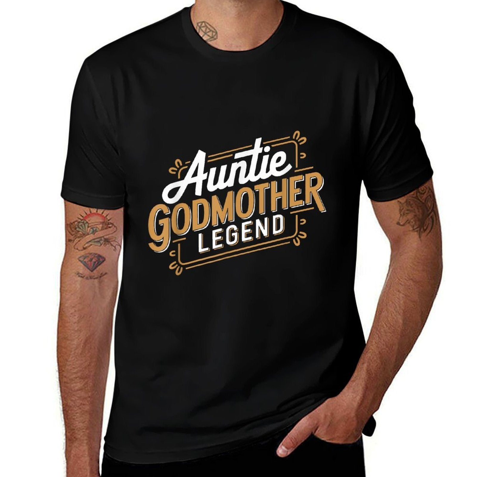 Auntie Godmother Legend Aunt God Mom  Moisture-wicking T-Shirt