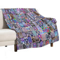 Tie Die Mandala Shirts Lightweight Throw Blanket