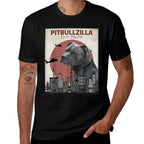 Pitbullzilla Funny Pitbull  Dog Lovers Gift  Trendy Pattern T-Shirt
