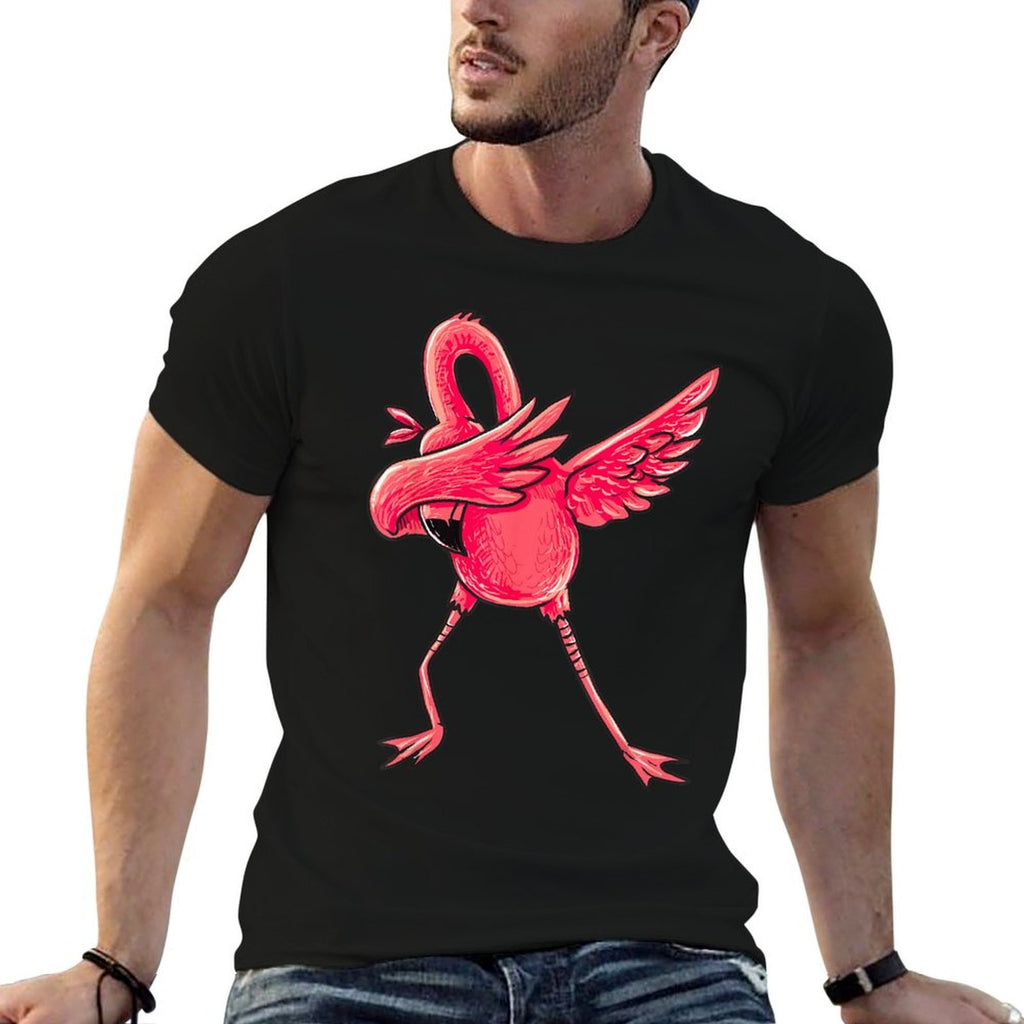 Dabbing Flamingo Men Women Boys Girls Dab Dance Gifts  Odor-resistant T-Shirt