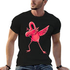 Dabbing Flamingo Men Women Boys Girls Dab Dance Gifts  Odor-resistant T-Shirt