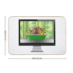 Computer Screen Green Bathtub Sunflower Highland Cow  Rapid-Drying Bath Mat