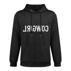 Womens Funny Vintage Reverse Cowgirl - Western Country Rodeo Meme Customizable Surface Hoodie