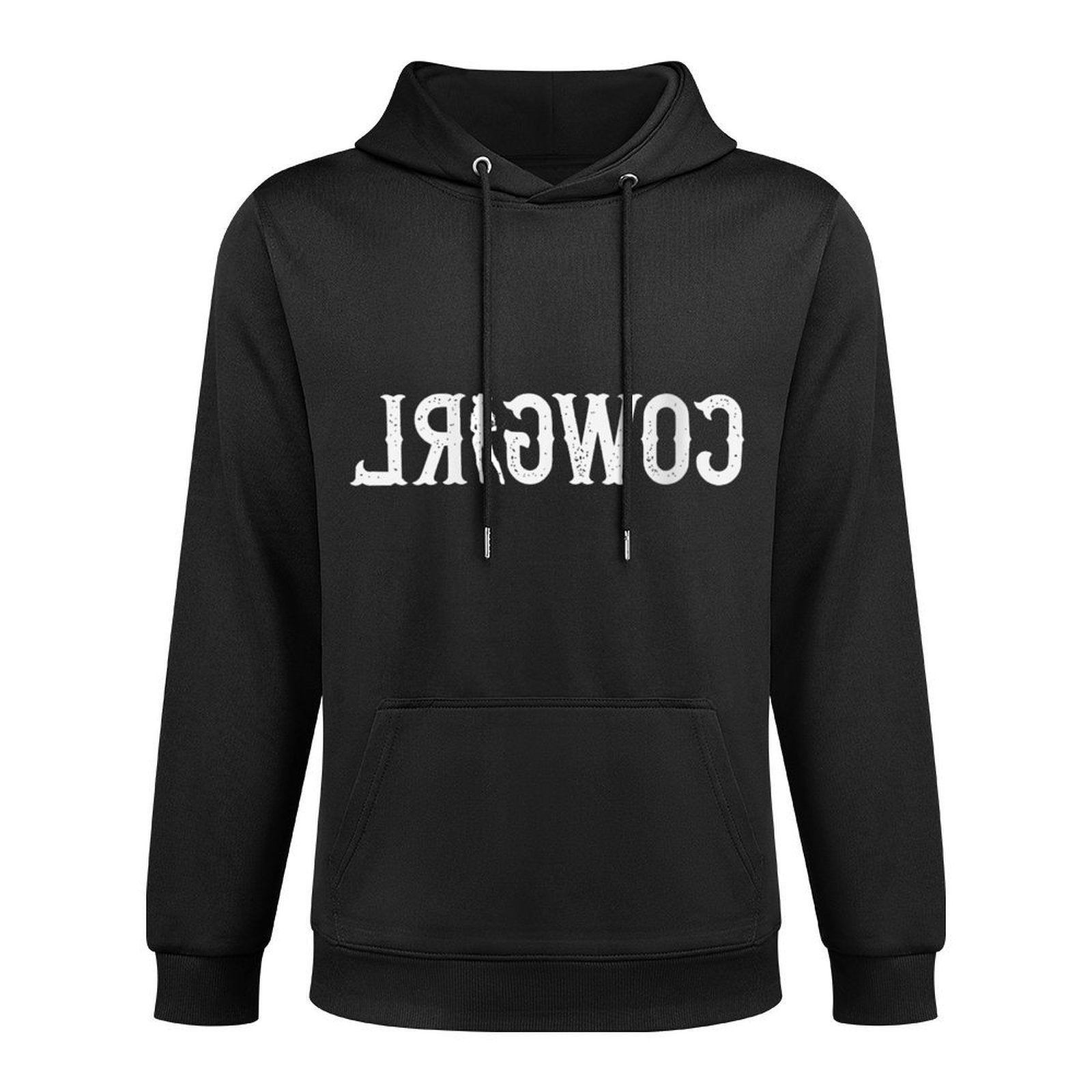 Womens Funny Vintage Reverse Cowgirl - Western Country Rodeo Meme Customizable Surface Hoodie