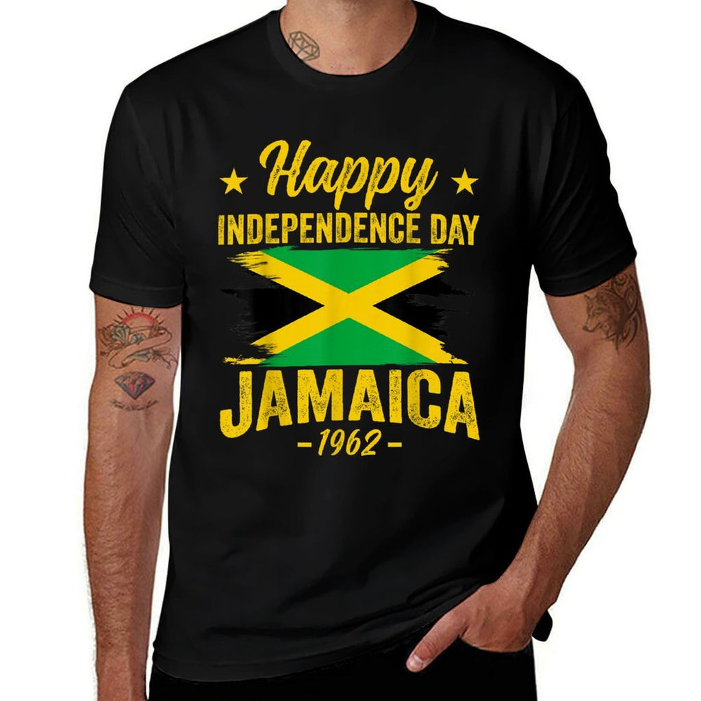 Happy Independence Jamaica Est 6th August 1962 Jamaican  Polyester Blend T-Shirt