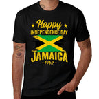 Happy Independence Jamaica Est 6th August 1962 Jamaican  Polyester Blend T-Shirt