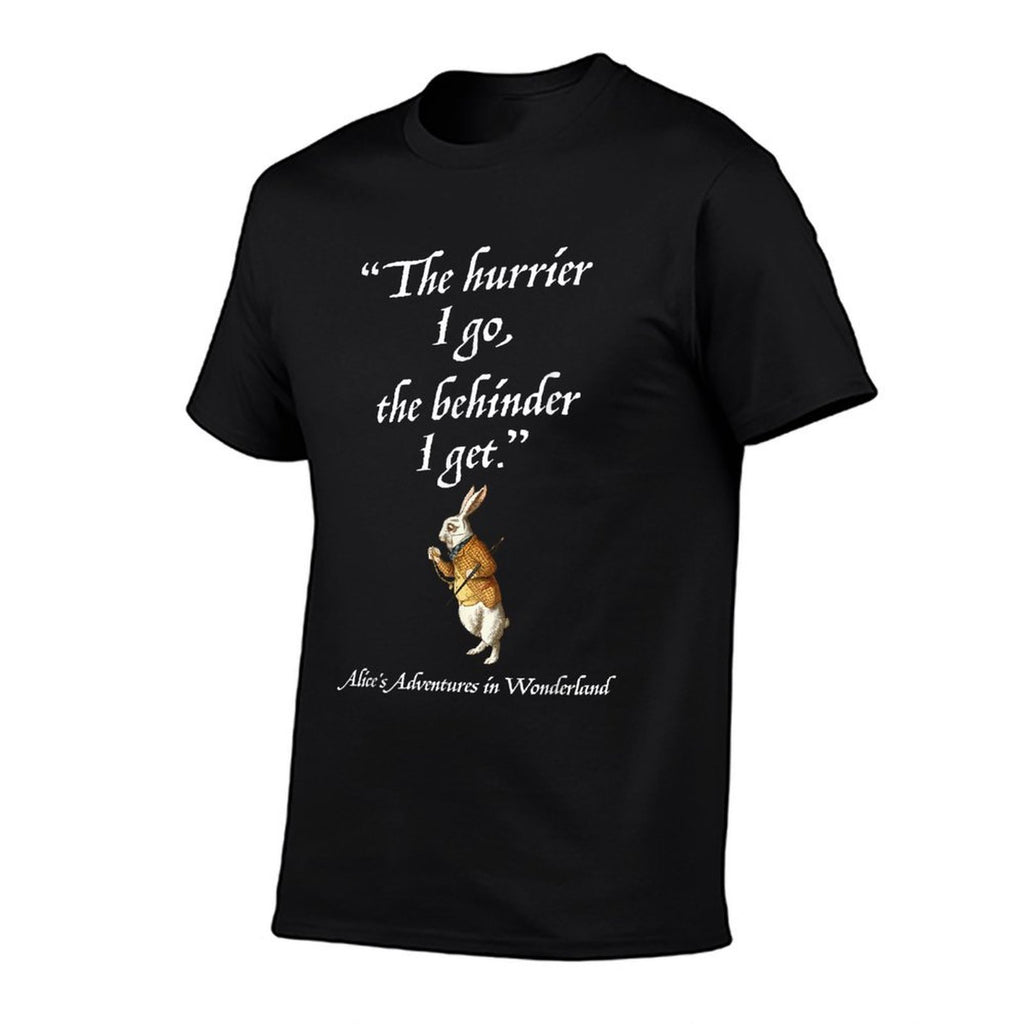 Alice in Wonderland White Rabbit Quote Vintage Style  Vintage-inspired T-Shirt